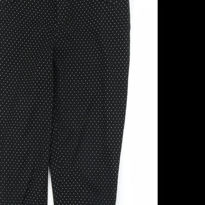 Womens UK Size 8 Gap Regular Fit Pedal Pusher Black Trousers