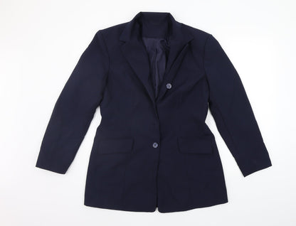 Womens UK Size 14 Preworn Regular Blue Suit Jacket