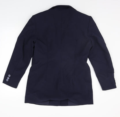 Womens UK Size 14 Preworn Regular Blue Suit Jacket