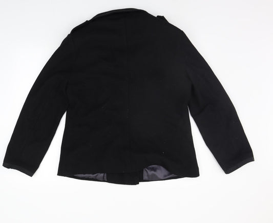 Linea Womens Black   Jacket Coat Size 16