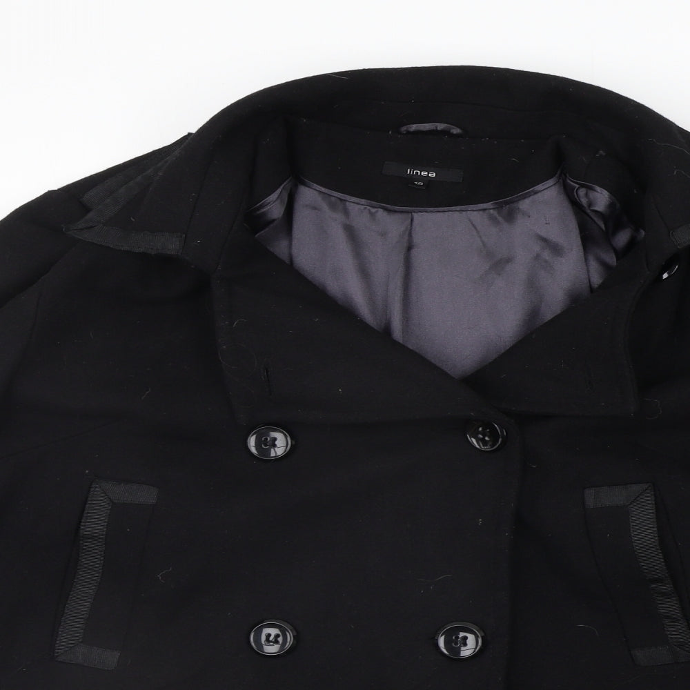 Linea Womens Black   Jacket Coat Size 16