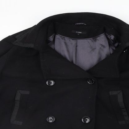 Linea Womens Black   Jacket Coat Size 16