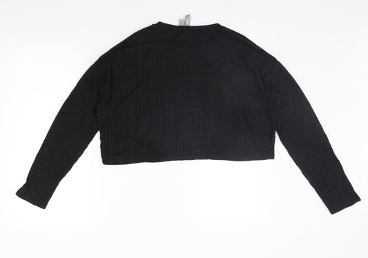 Womens UK Size 12 ASOS Black Basic T-Shirt