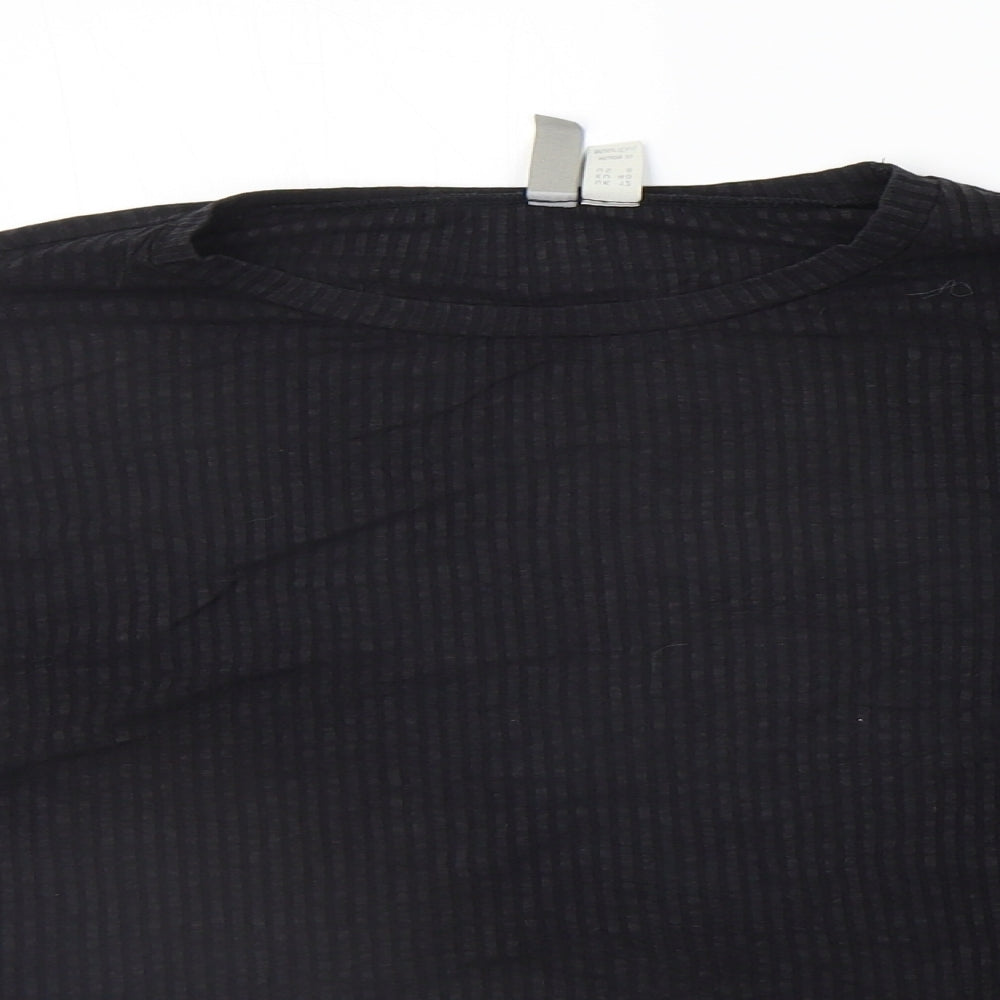 Womens UK Size 12 ASOS Black Basic T-Shirt