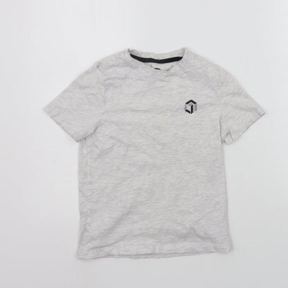F&F Boys Grey   Basic T-Shirt Size 5-6 Years