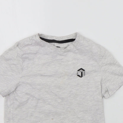 F&F Boys Grey   Basic T-Shirt Size 5-6 Years