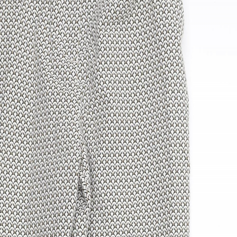 Womens UK Size 14 Marks and Spencer Regular Fit  White Trousers