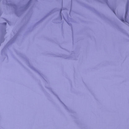 Mens UK Size 15.5 Double TWO Purple  Button-Up Long Sleeve Casual Shirt