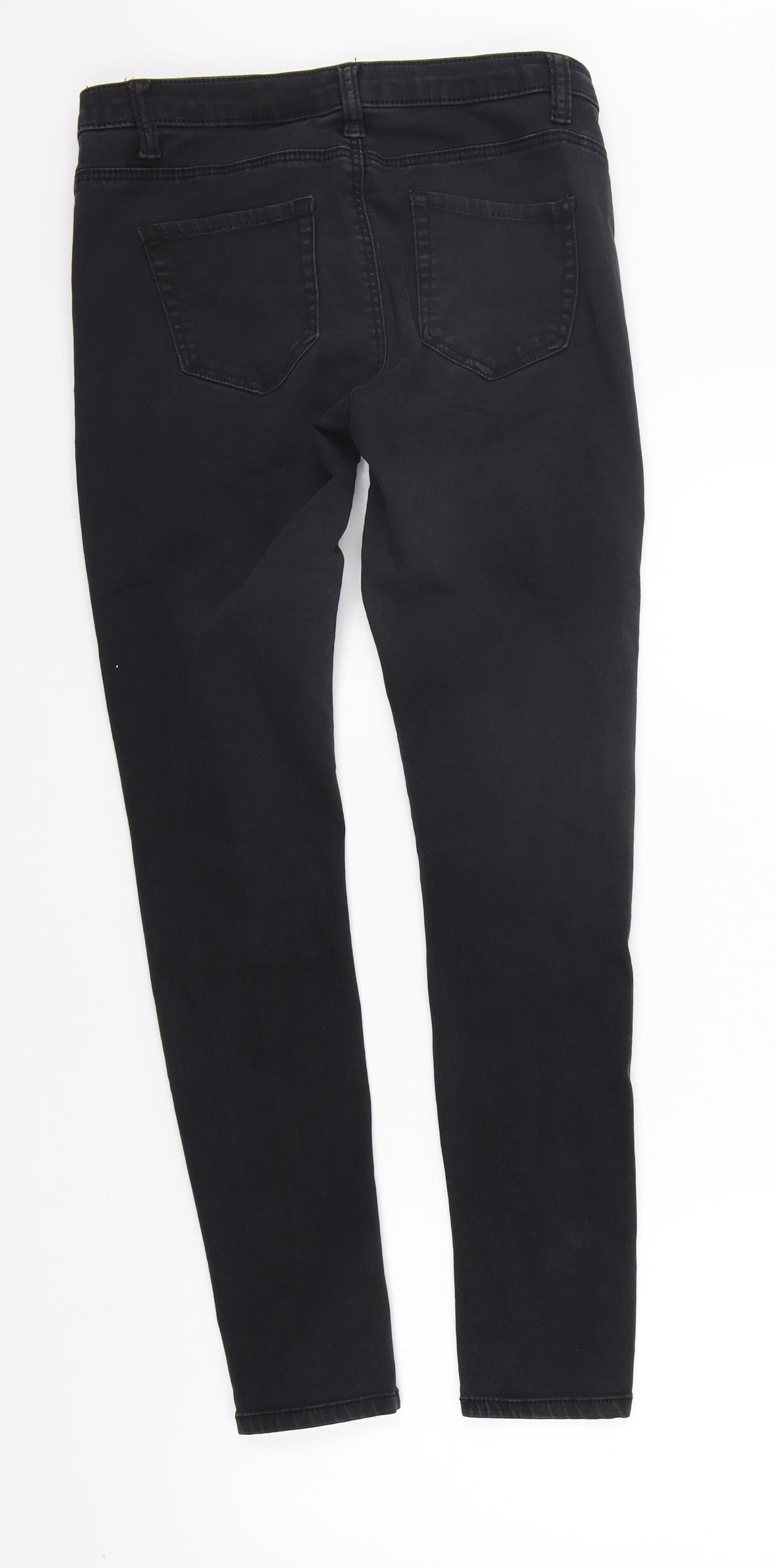 Womens UK Size 10 deniem co Regular Fit  Black Trousers