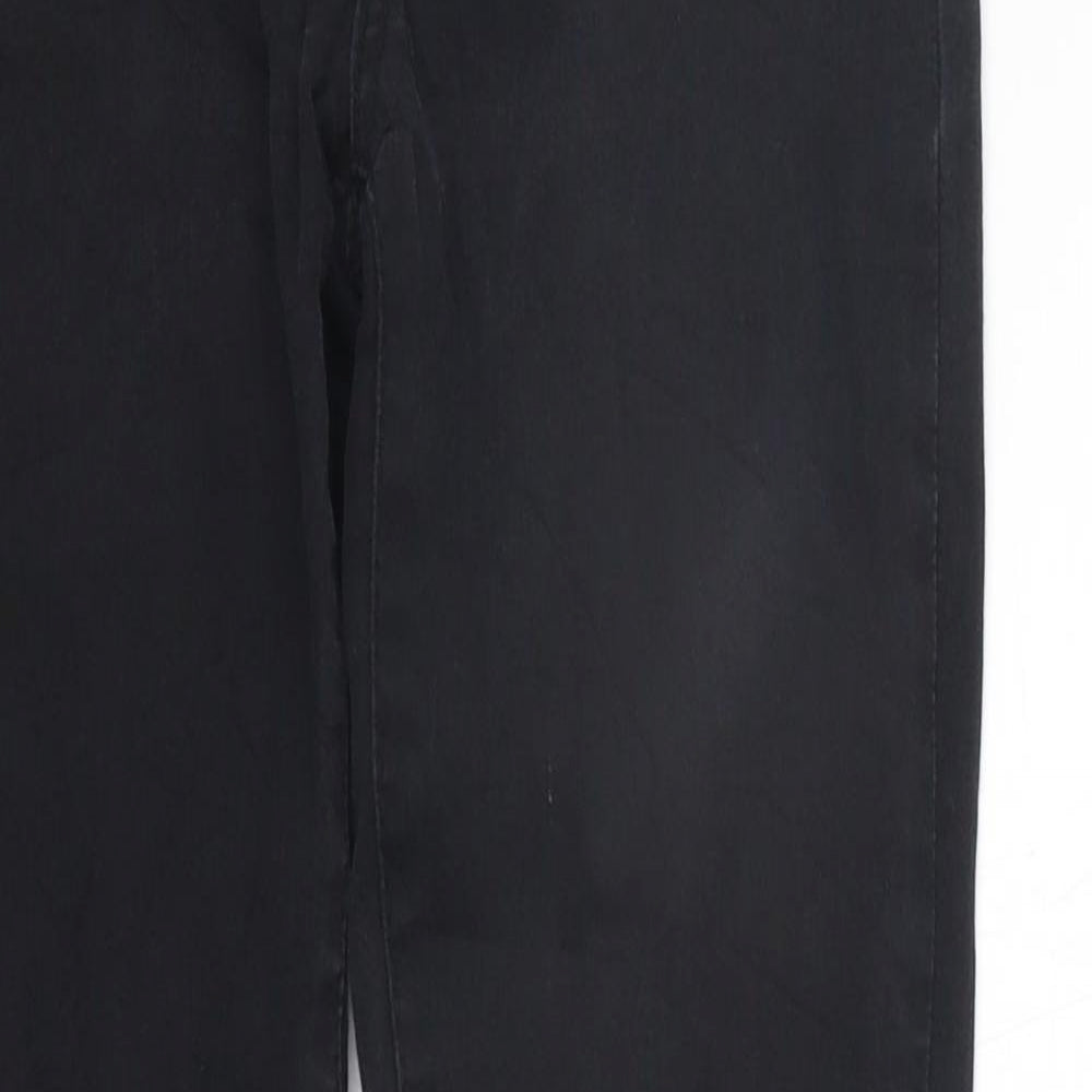 Womens UK Size 10 deniem co Regular Fit  Black Trousers