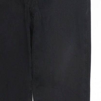 Womens UK Size 10 deniem co Regular Fit  Black Trousers