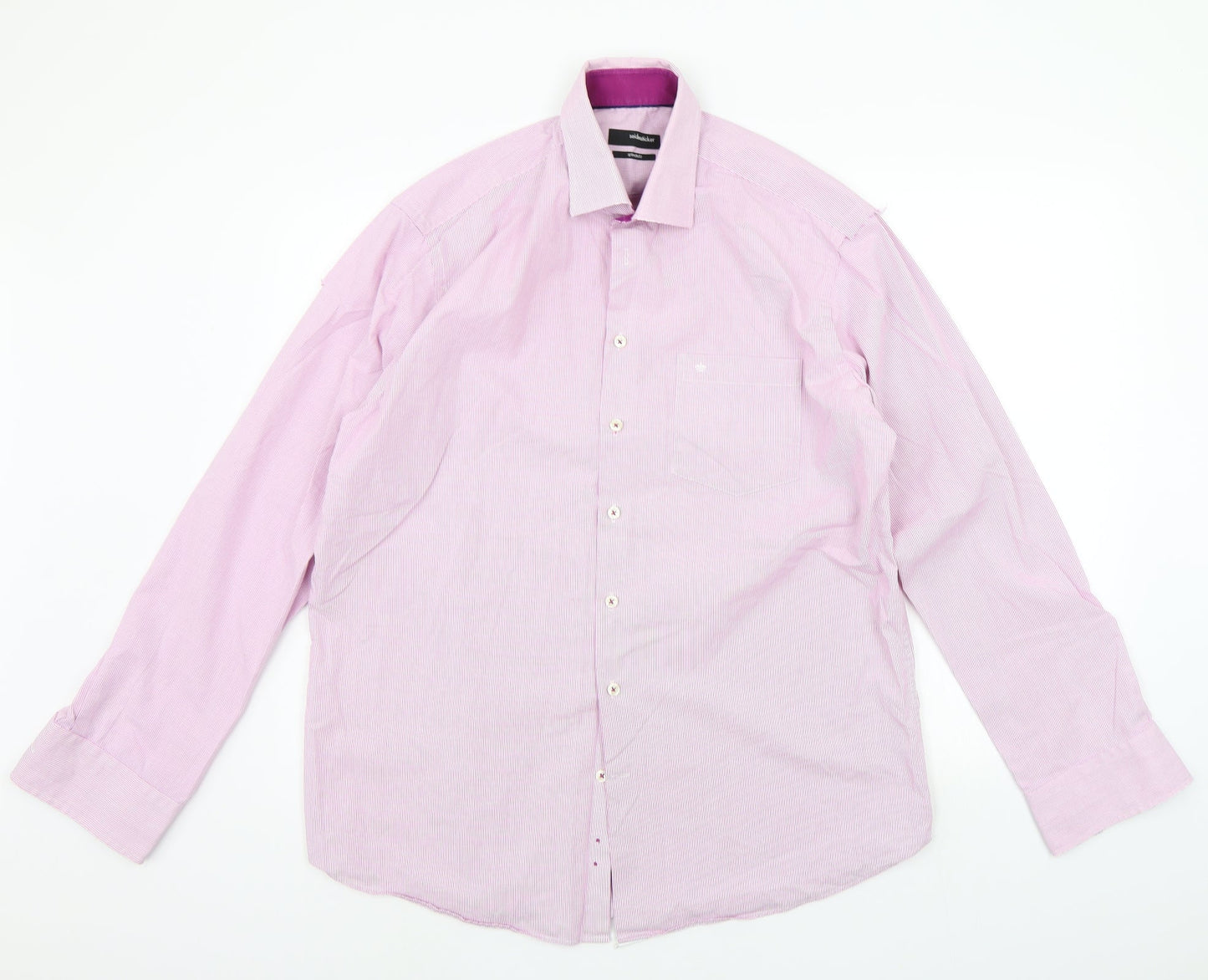 Seidensticker Mens Pink    Button-Up Size 16