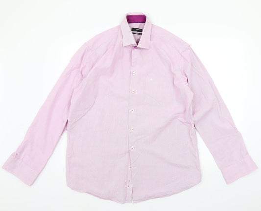 Seidensticker Mens Pink    Button-Up Size 16