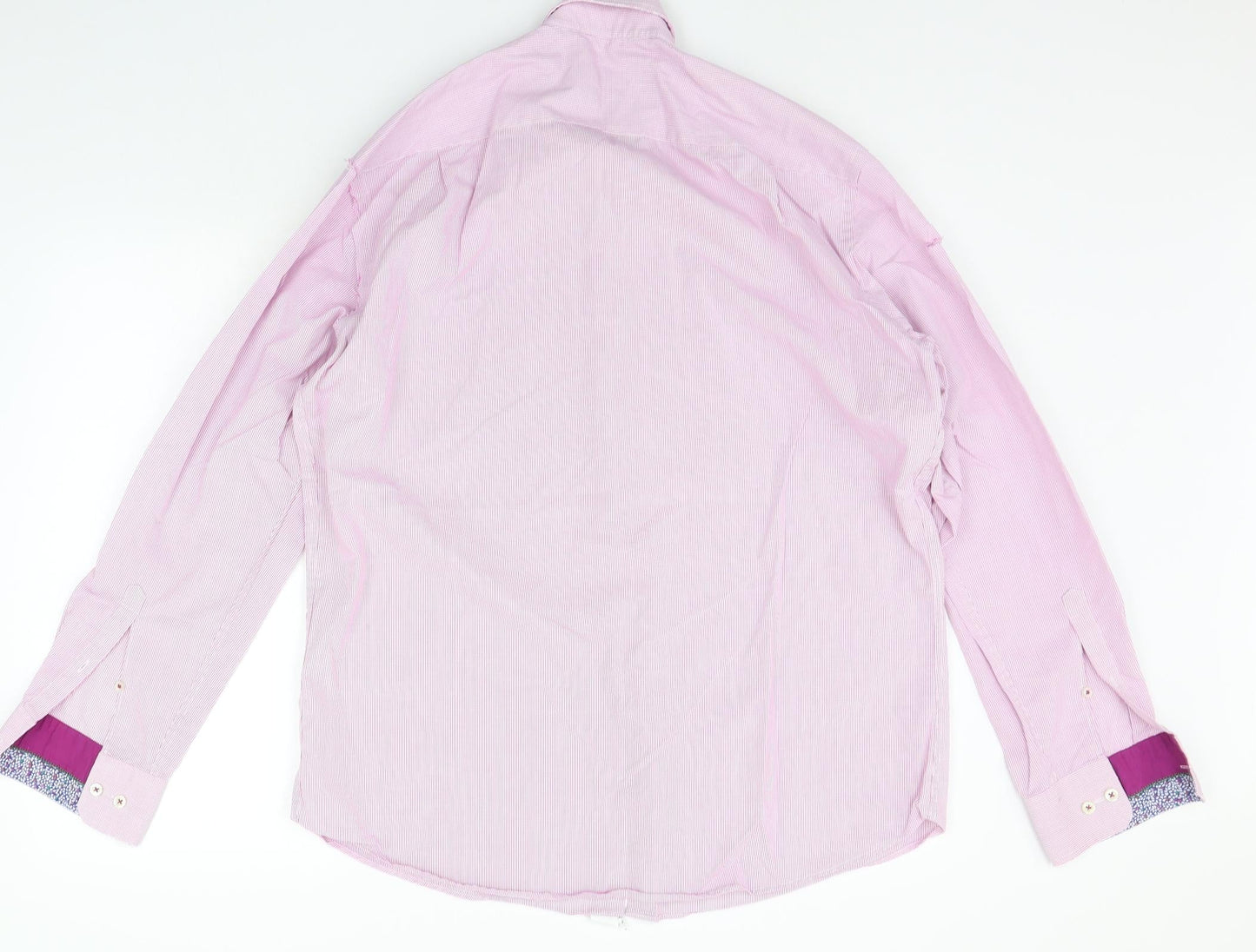 Seidensticker Mens Pink    Button-Up Size 16