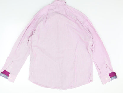 Seidensticker Mens Pink    Button-Up Size 16