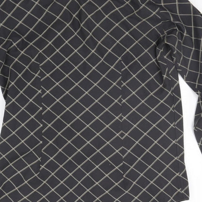 Topman Mens Black Geometric   Button-Up Size M