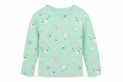 George Boys Green Geometric  Basic T-Shirt Size 5-6 Years