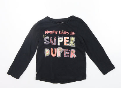 Nutmeg Girls Grey   Basic T-Shirt Size 5-6 Years
