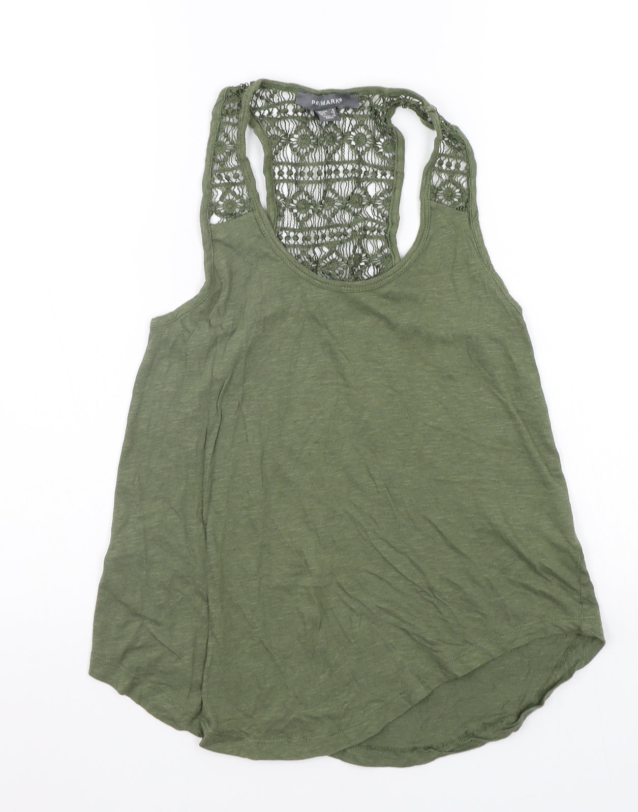 Primark Womens Green   Basic Tank Size 6