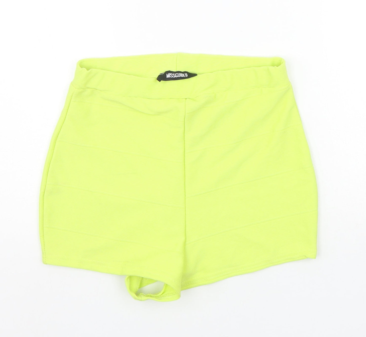 Missguided Womens Yellow   Sweat Shorts Size 10