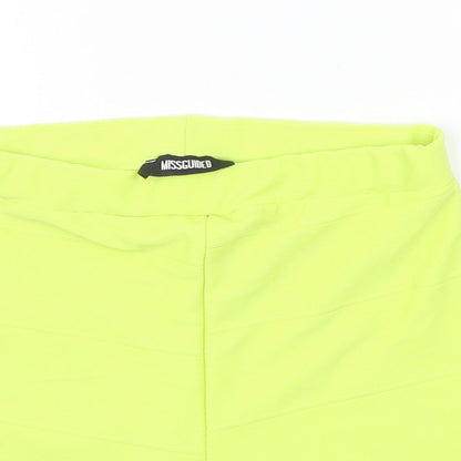 Missguided Womens Yellow   Sweat Shorts Size 10