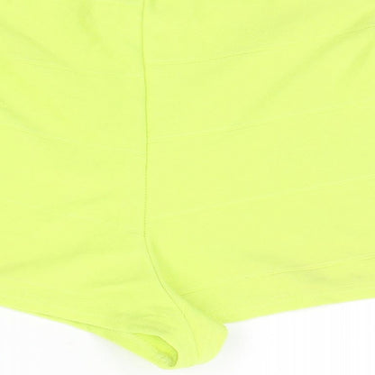 Missguided Womens Yellow   Sweat Shorts Size 10
