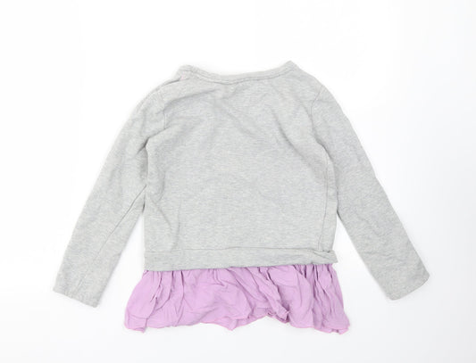Pumpkin Patch Girls Grey   Pullover Jumper Size 9 Years