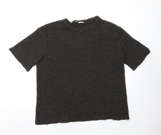 Womens UK Size S Zara Green Pullover Jumper