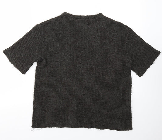 Womens UK Size S Zara Green Pullover Jumper