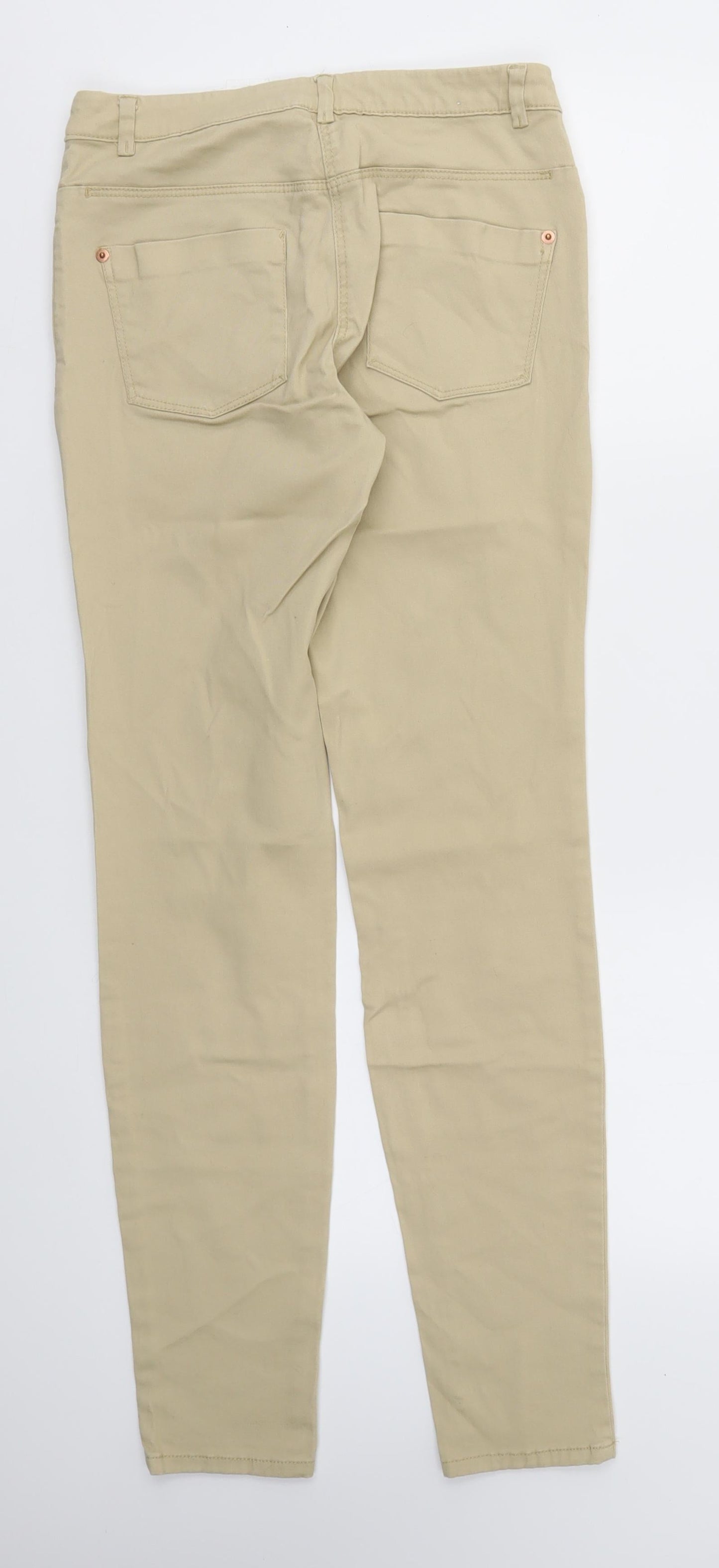 H&M Womens Beige   Skinny Jeans Size 6 L30 in