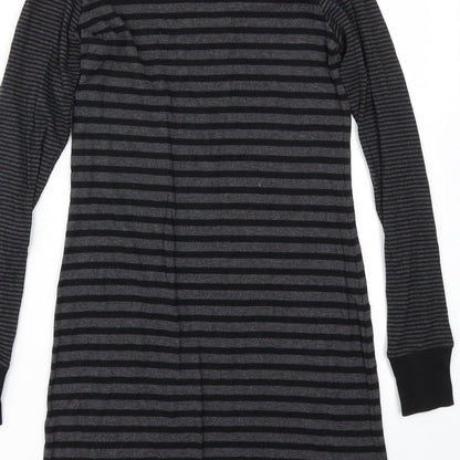 H&M Womens Black Striped  Fit & Flare  Size S