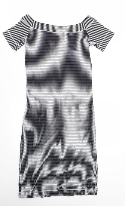 H&M Womens Multicoloured Striped  A-Line  Size S