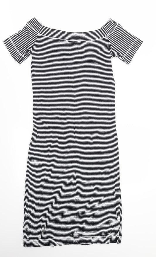 H&M Womens Multicoloured Striped  A-Line  Size S