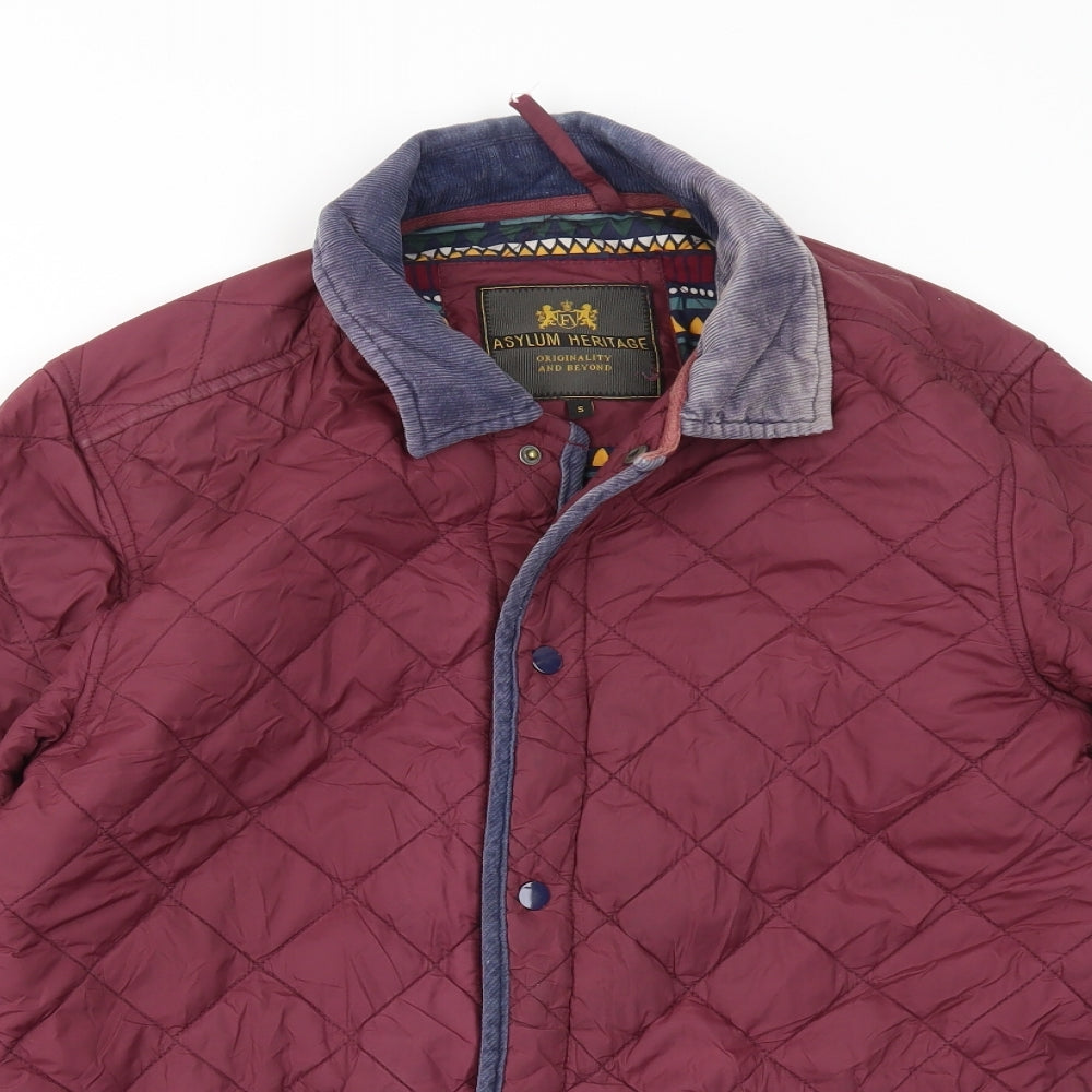 ASYLUM HERITAGE Womens Red   Jacket Coat Size S