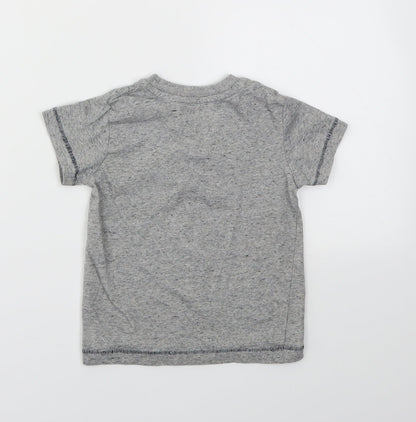 Matalan Boys Grey   Basic T-Shirt Size 12-18 Months