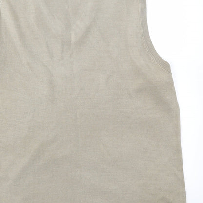 Mens UK Size L BHS Beige Pullover Sweatshirt