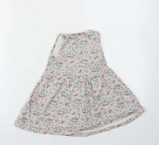 Primark Girls Multicoloured Animal Print  Fit & Flare  Size 2-3 Years