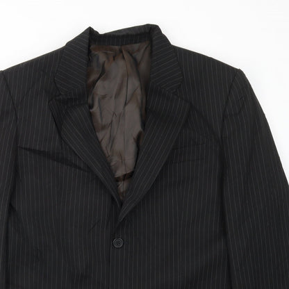 Mens UK Size 40 Taylor & Reece Regular Black Suit Jacket