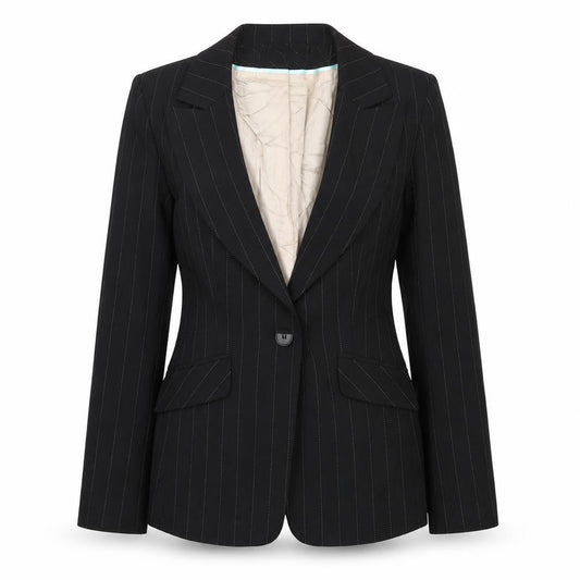 Womens UK Size 10 Warehouse Regular Black Blazer