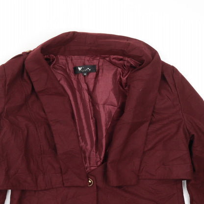 CUTIE  Womens Red   Jacket Blazer Size 10
