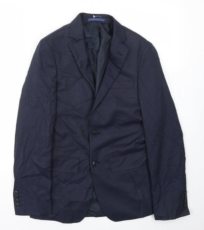 Mens UK Size 34 M&S Regular Blue Suit Jacket