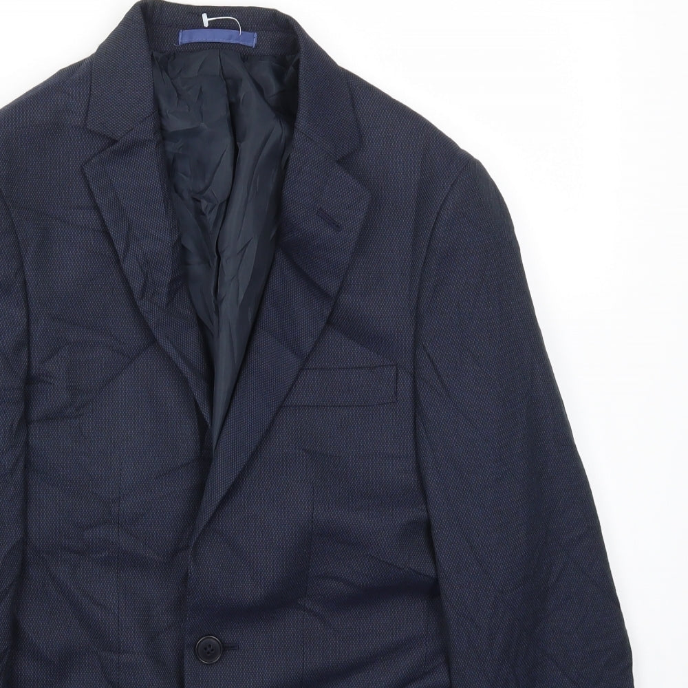 Mens UK Size 34 M&S Regular Blue Suit Jacket
