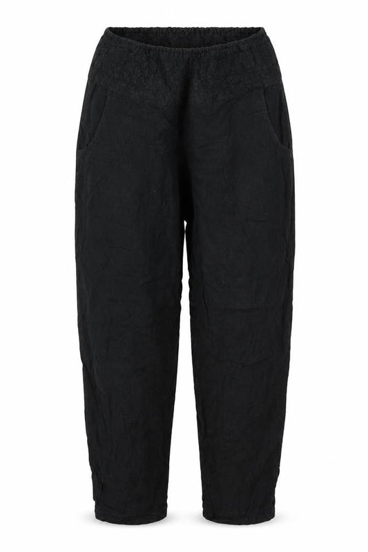 Front view of Only women’s black trousers, size S, 32-inch leg