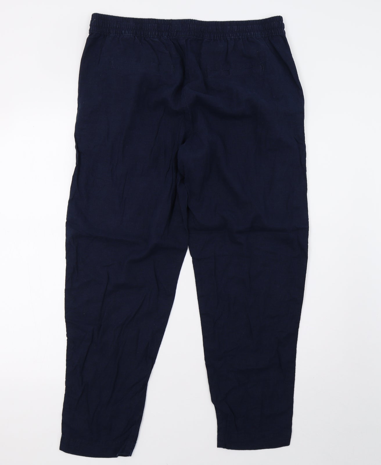 Womens UK Size 14 Preworn Regular Fit  Blue Trousers