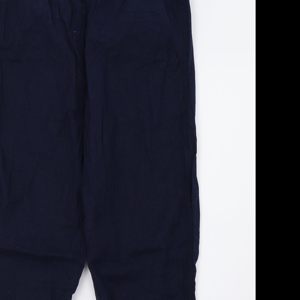 Womens UK Size 14 Preworn Regular Fit  Blue Trousers