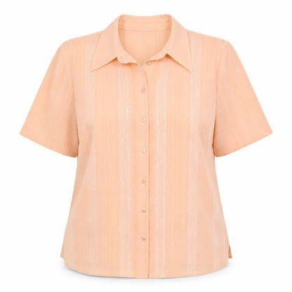 Womens UK Size 16 Fosby Pink Basic Button-Up