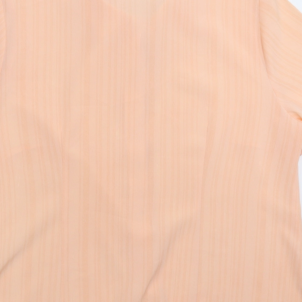 Womens UK Size 16 Fosby Pink Basic Button-Up