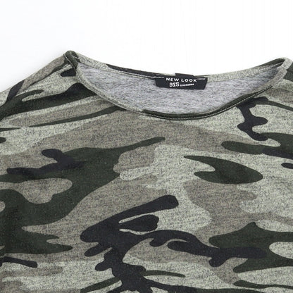 New Look Girls Multicoloured Camouflage  Pullover Jumper Size 10-11 Years