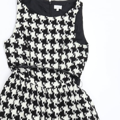 Untold Womens Multicoloured Houndstooth  Fit & Flare  Size 12
