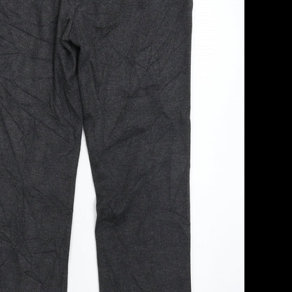 Womens UK Size 12 Marks and Spencer Slim Fit Carrot Grey Trousers